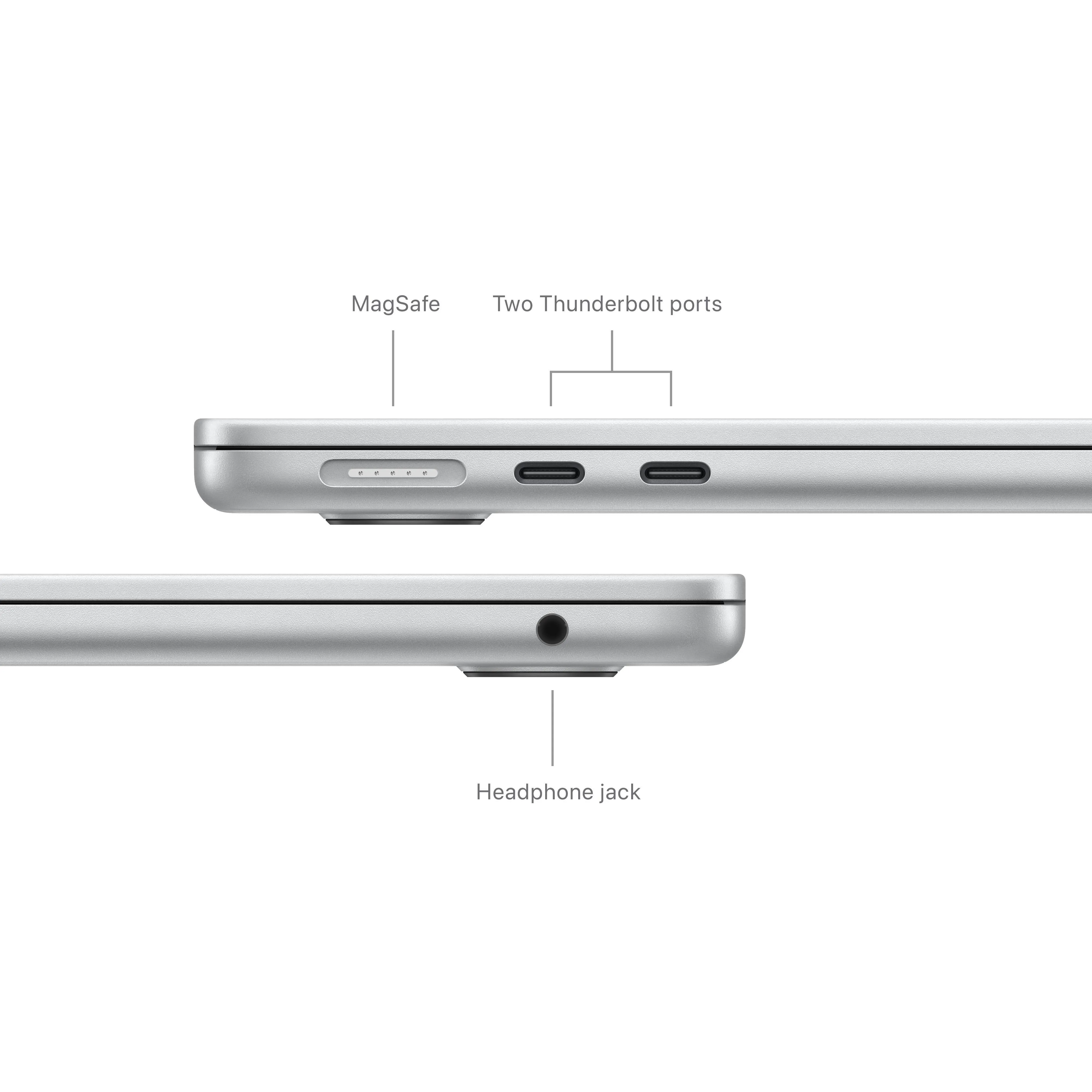 13-inch MacBook Air: Apple M3 chip with 8‑core CPU and 10‑core GPU, 512GB SSD - Silver