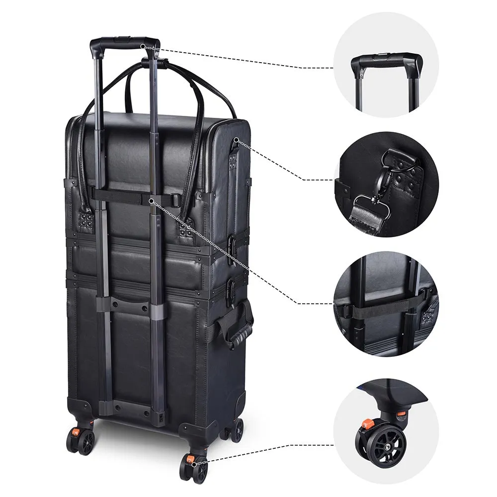 3in1 Portable Rolling Case for Sales Rep, Event Planner