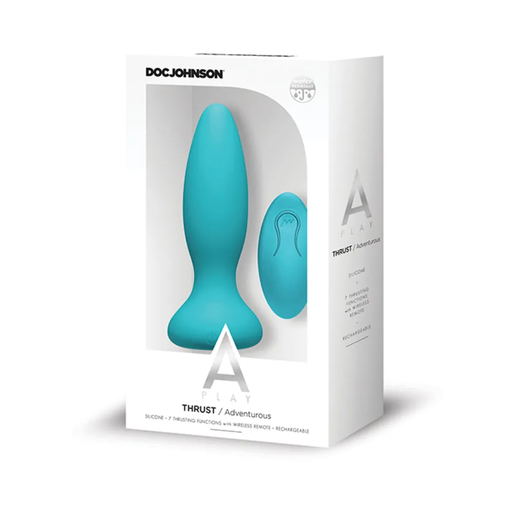 A-play Thrust Advent Plug W/remote Teal