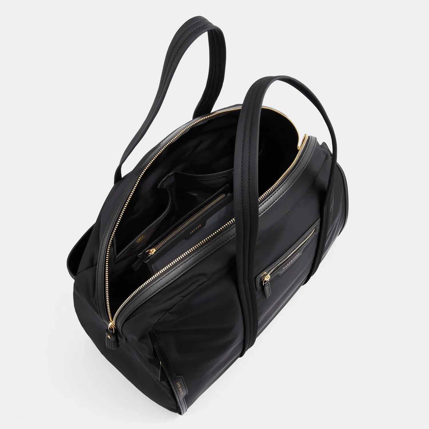 AH Gym Bag in Black Recycled Nylon