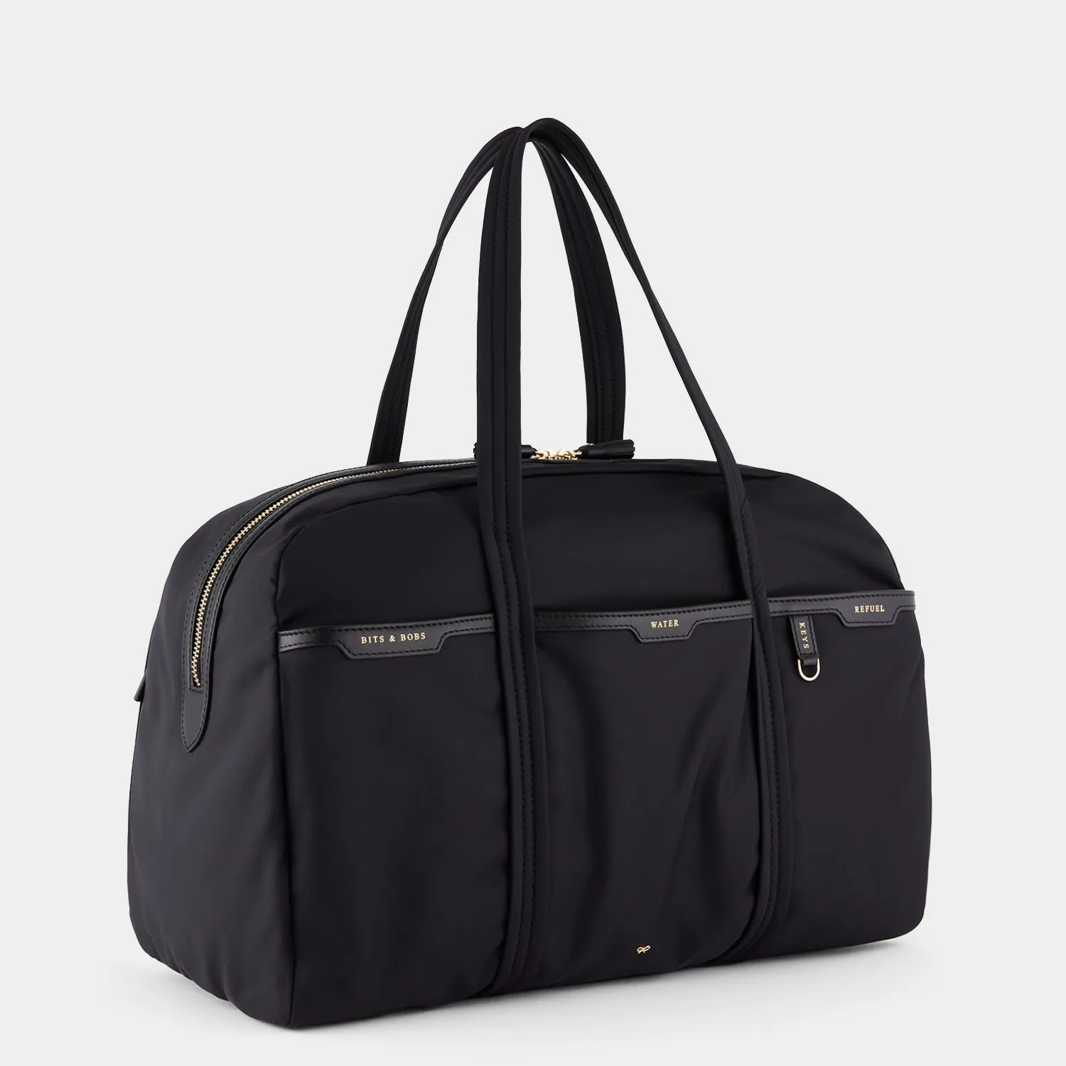 AH Gym Bag in Black Recycled Nylon