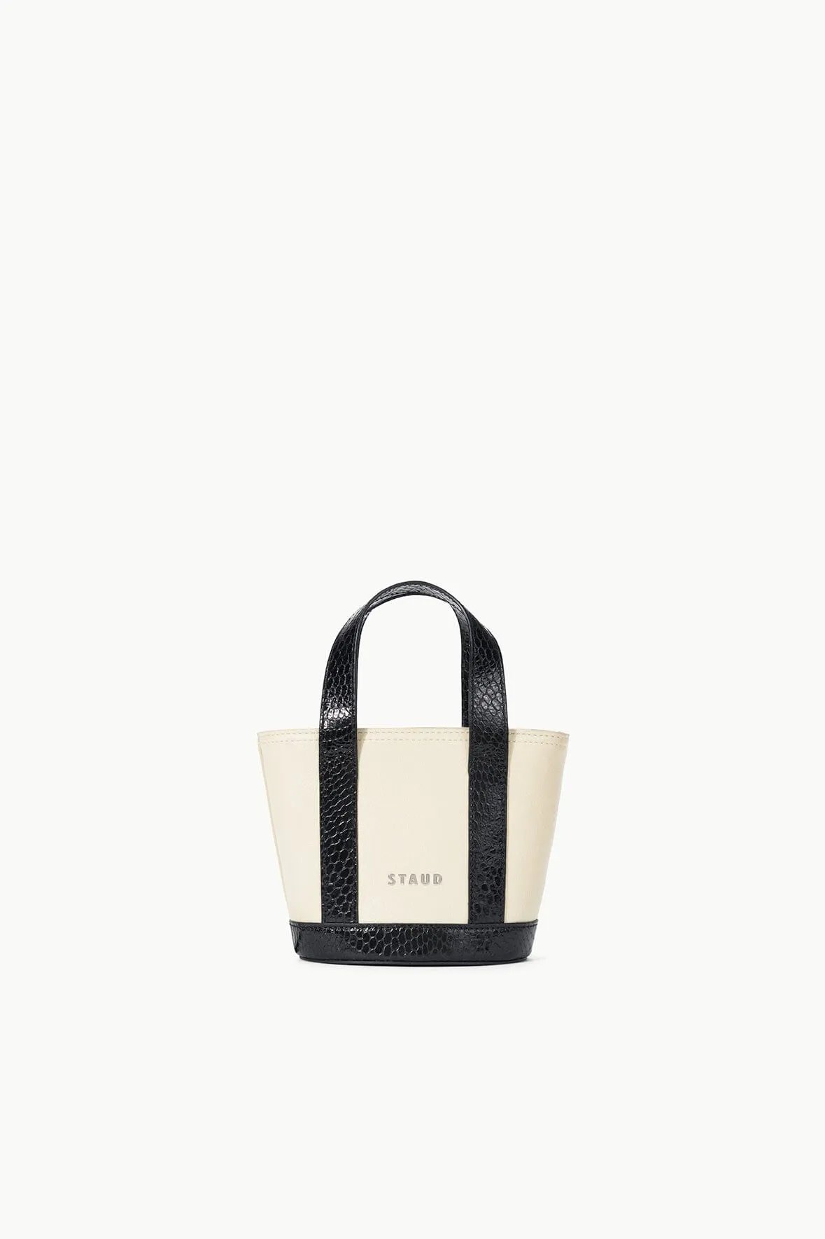 ALLORA MICRO TOTE | CREAM BLACK