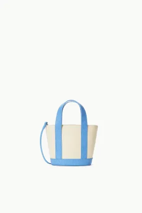 ALLORA MICRO TOTE | CREAM STAUD BLUE