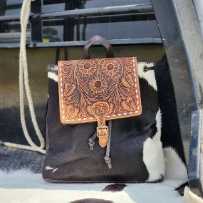 American Darling Cowhide/Tooled Leather Backpack