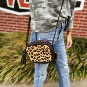 American Darling Leopard Bomber Small Crossbody