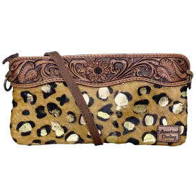 American Darling Leopard Cowhide Crossbody ADBGS199CHEGO