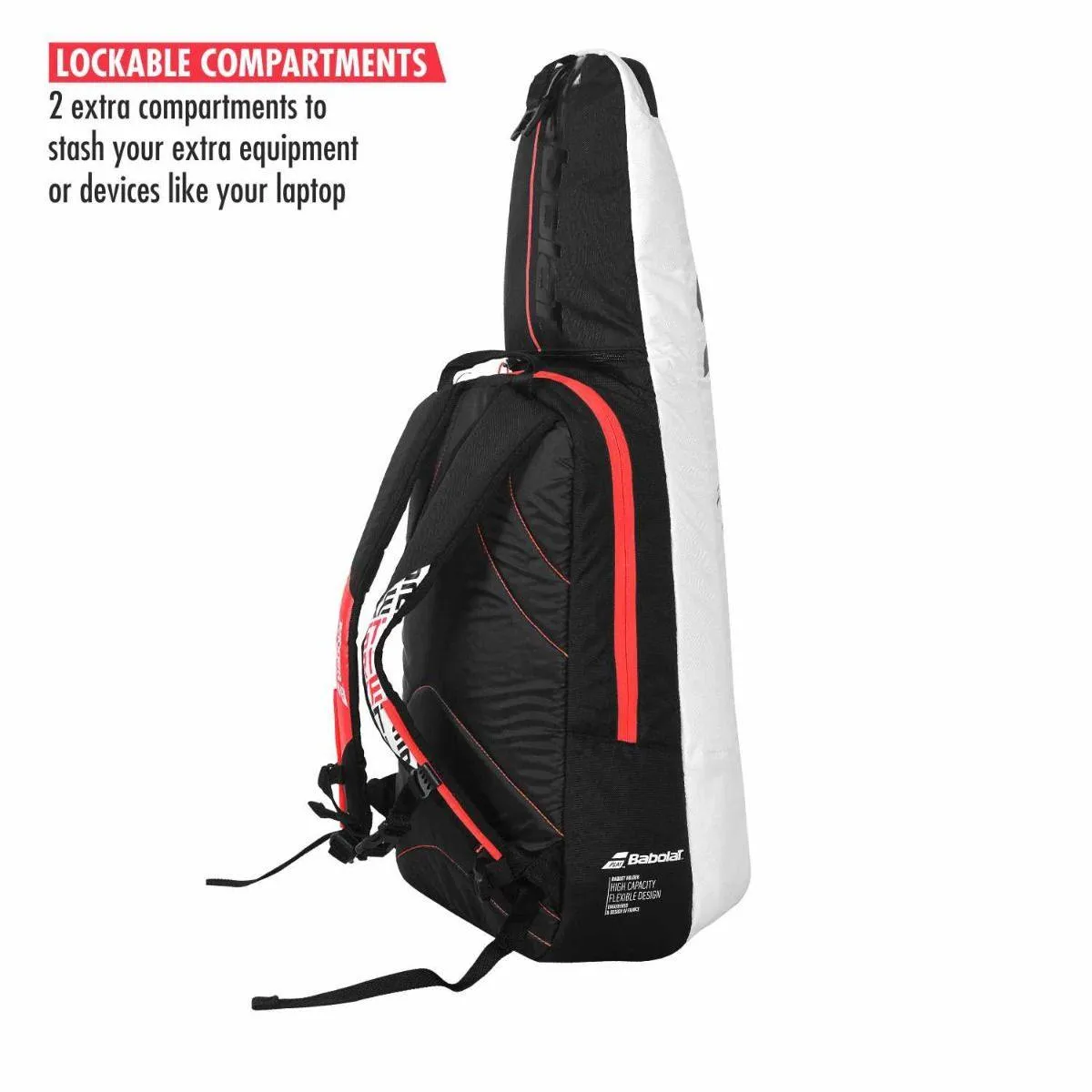 Babolat Pure Strike Tennis Backpack - White/Red