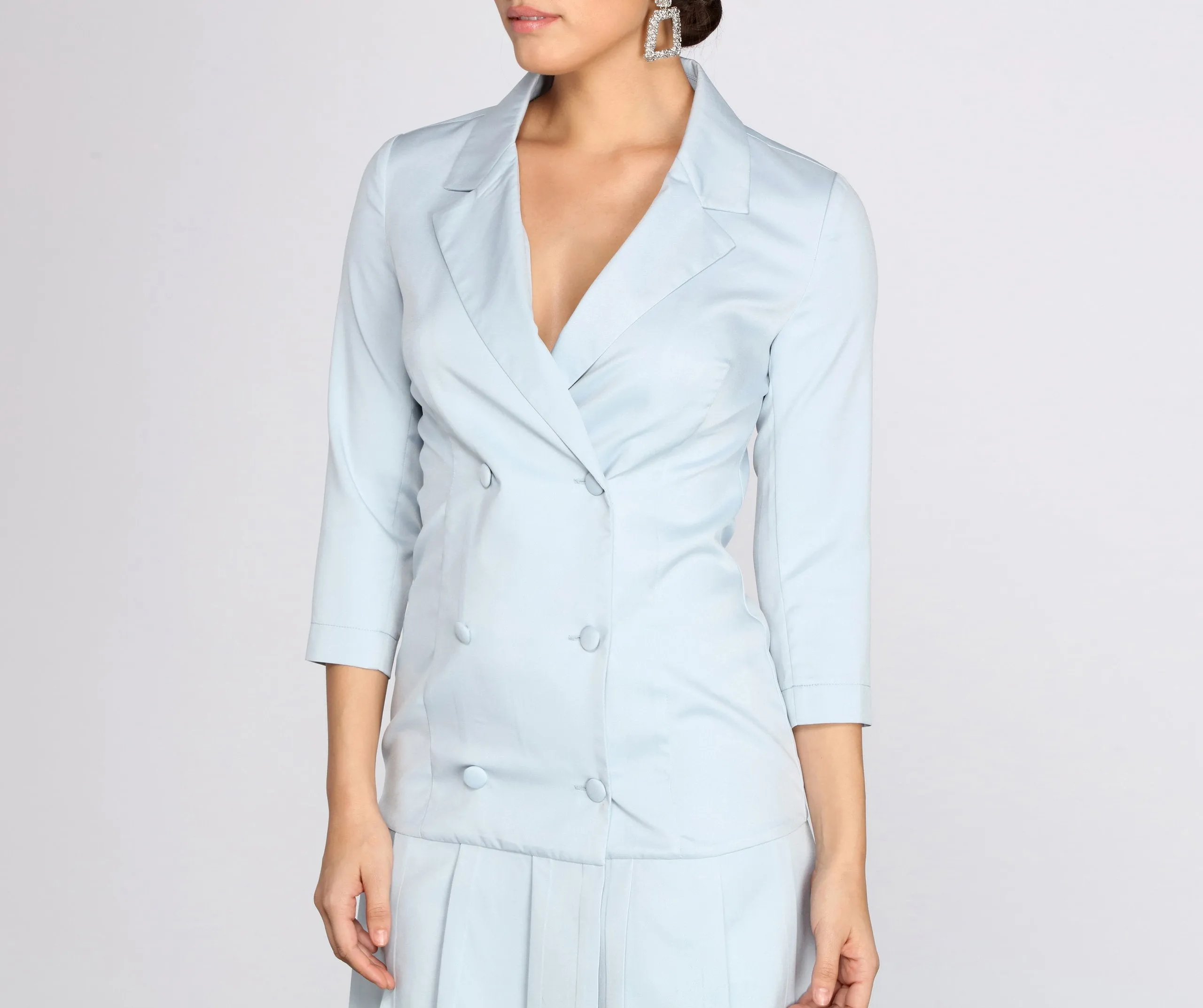 Back To Stylish Business Trench Dress