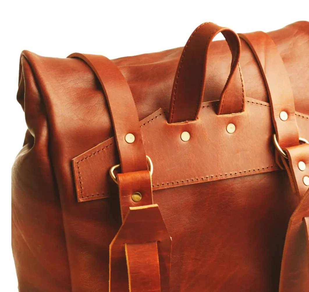 Bark And Mill Rolltop Backpack | Tan