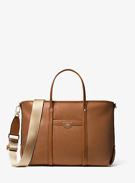 Beck Medium Pebbled Leather Tote Bag