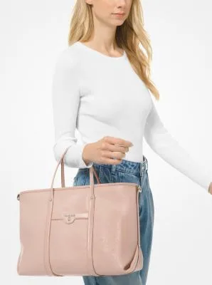 Beck Medium Pebbled Leather Tote Bag