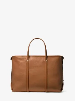 Beck Medium Pebbled Leather Tote Bag