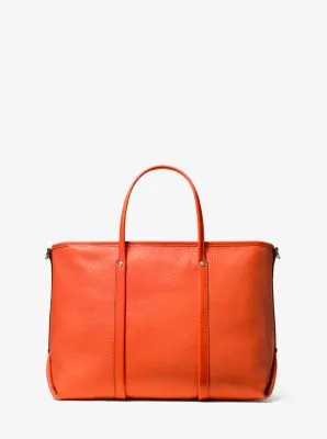 Beck Medium Pebbled Leather Tote Bag