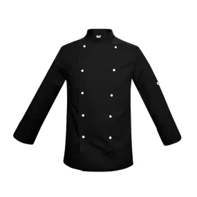 Black Children's Chef Jacket with White Buttons - MANELLI