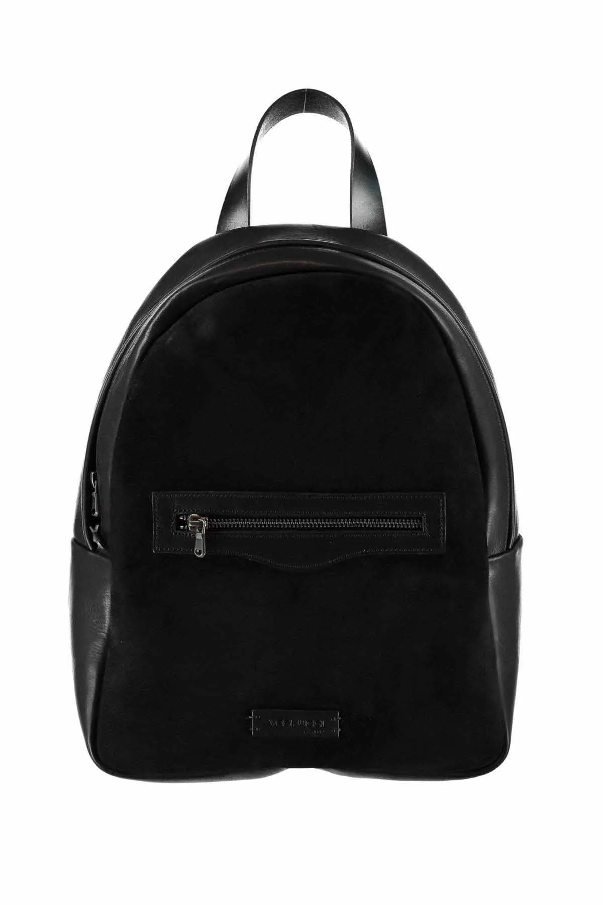 Black Leather Backpack