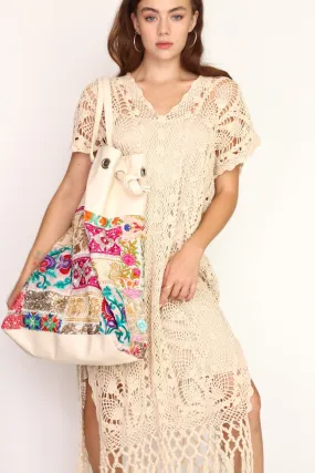 BOHO HOBO EMBROIDERED BAG TOEY