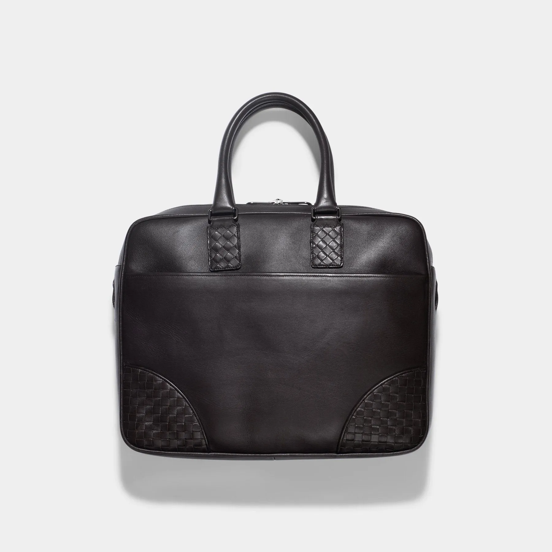 BOTTEGA VENETA BROWN INTRECCIATO BRIEFCASE