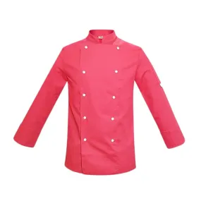 Children's Pink Chef Jacket with White Buttons - MANELLI