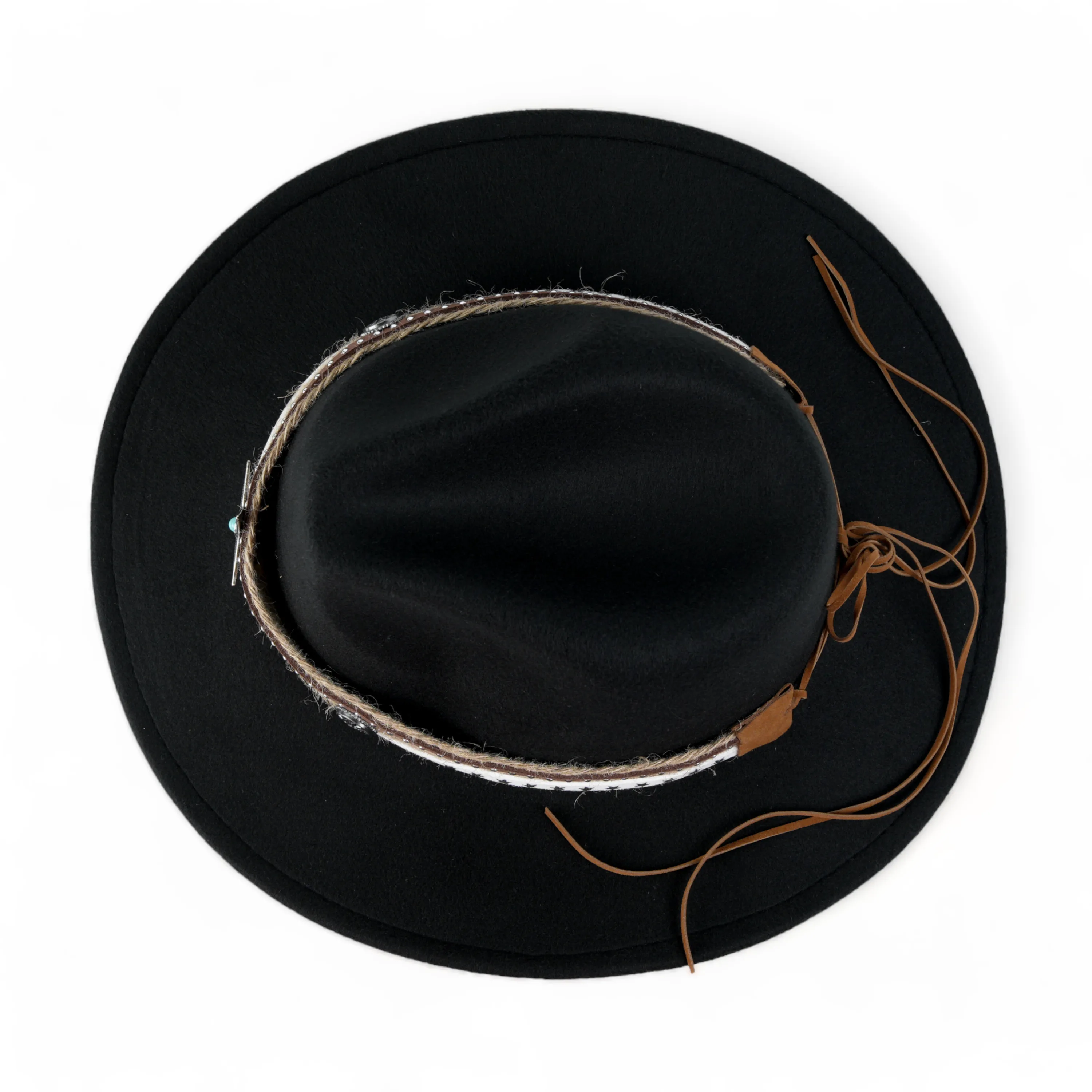 Chokore Cowboy Hat with Jute Band (Black)