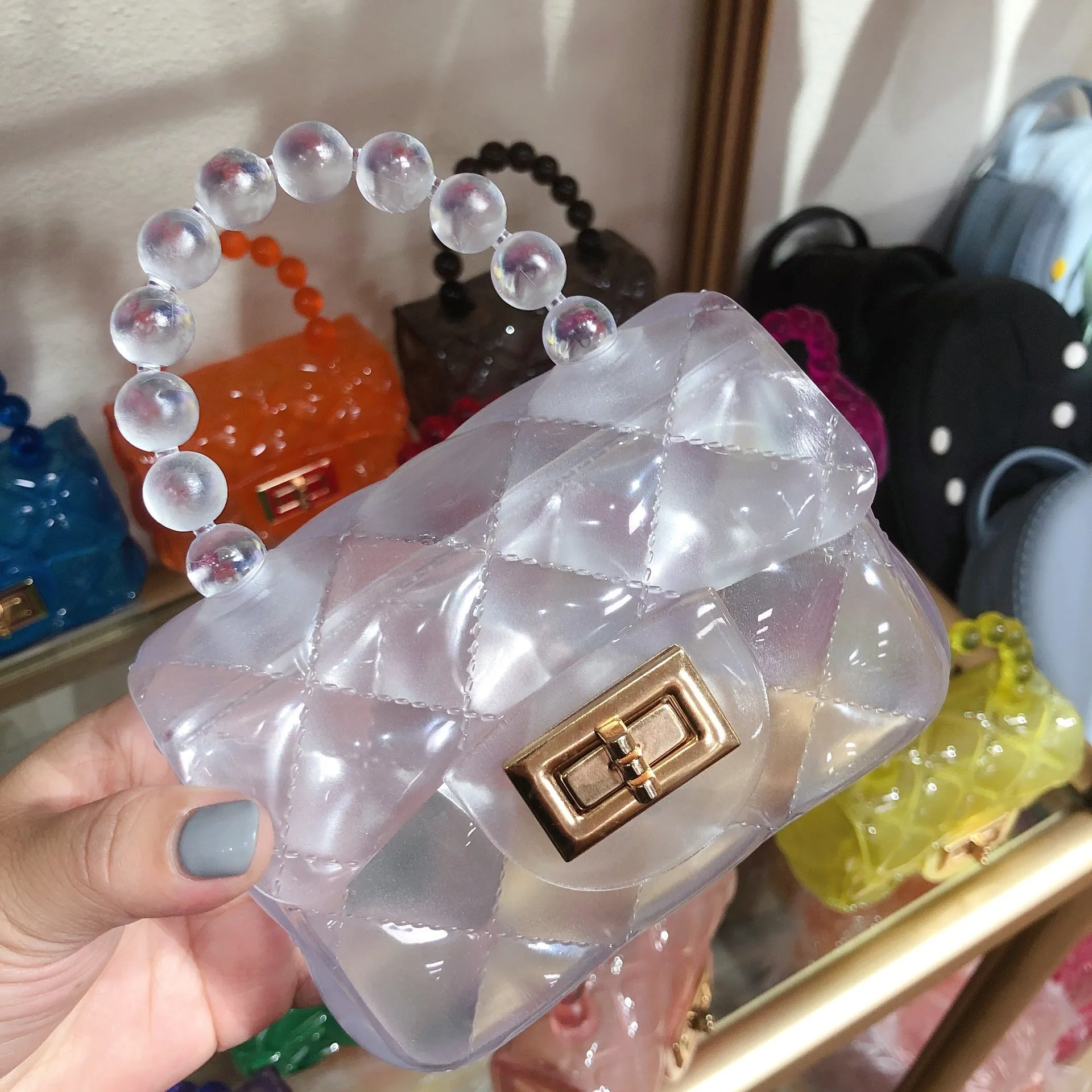 clear jelly clutch