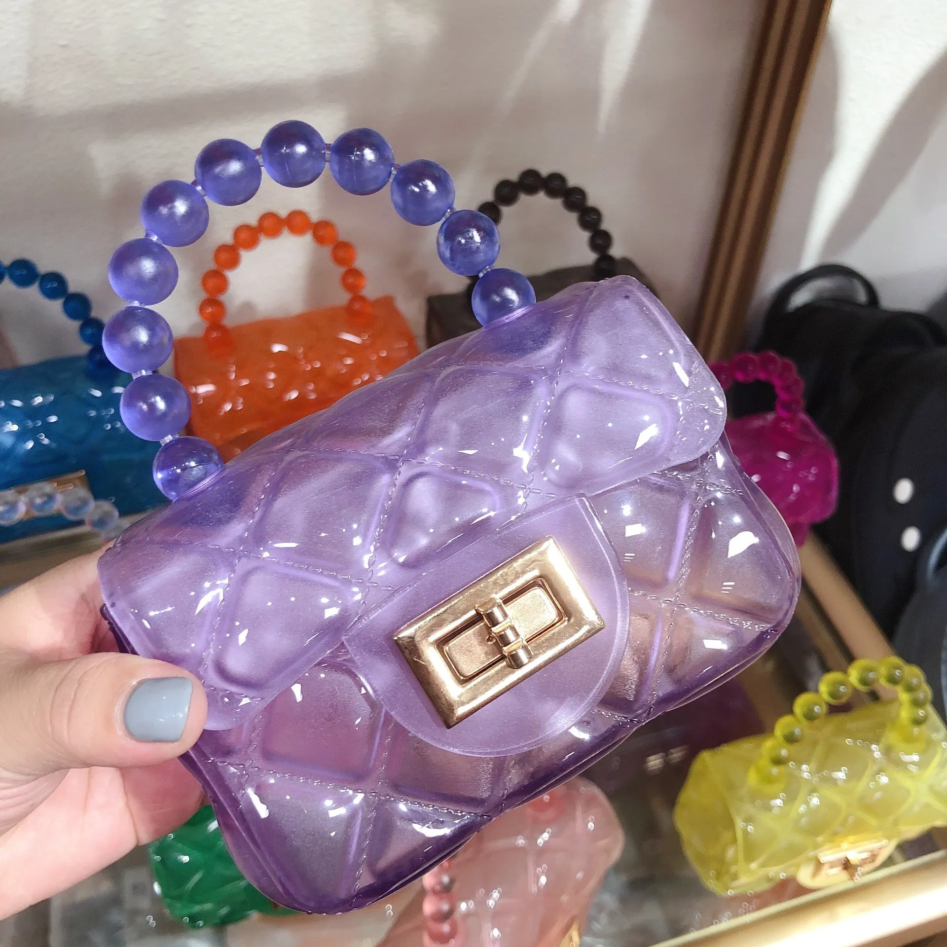 clear jelly clutch