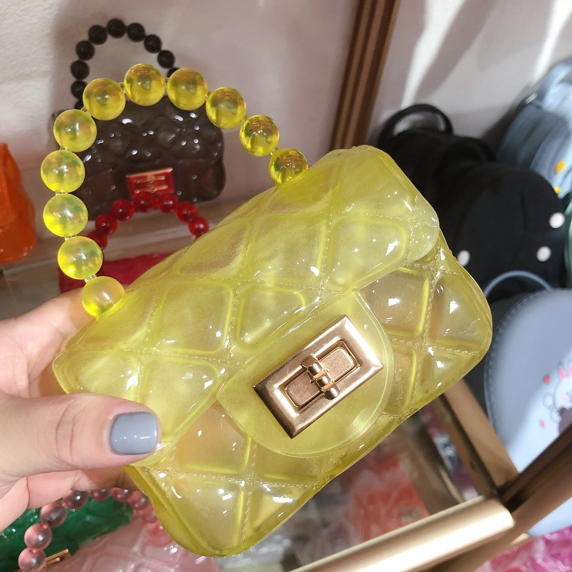 clear jelly clutch