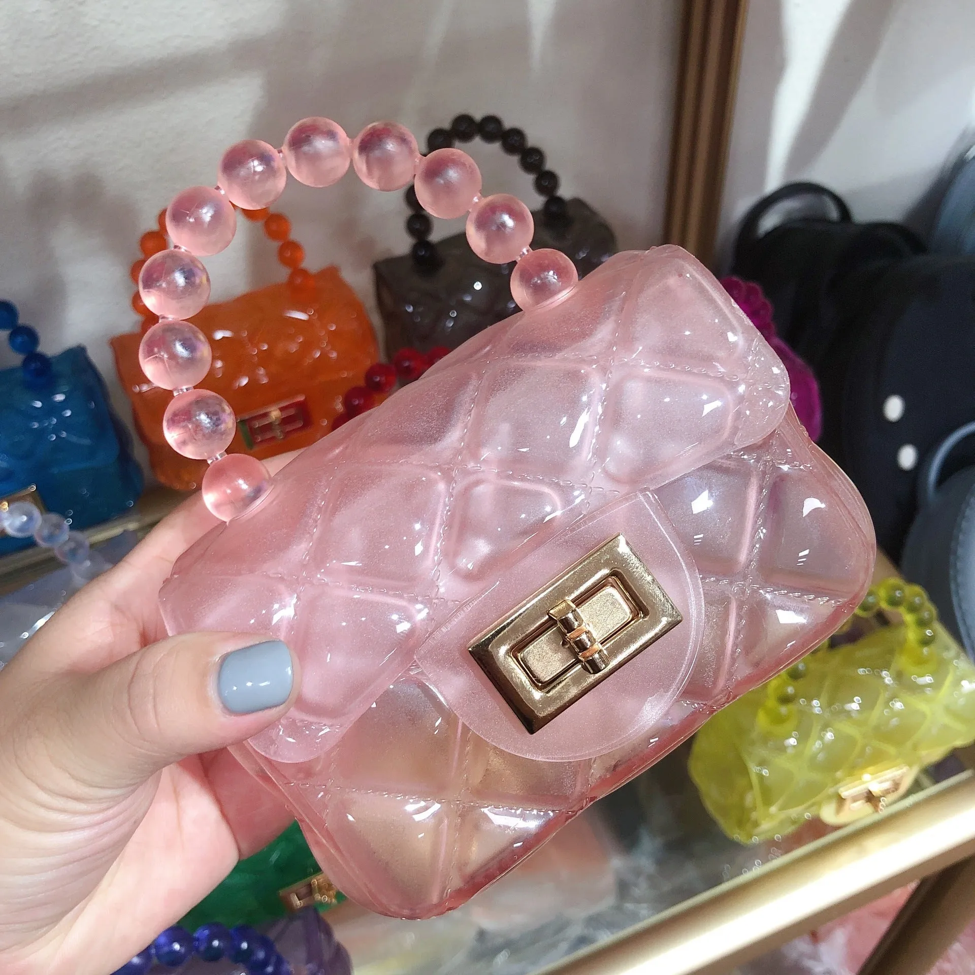 clear jelly clutch