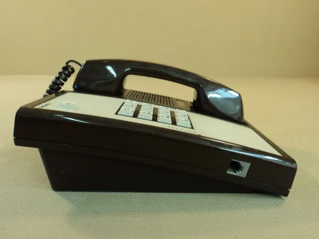 Comdial Corded Office Phone Brown Two Way Speaker 803A V2 -- Used