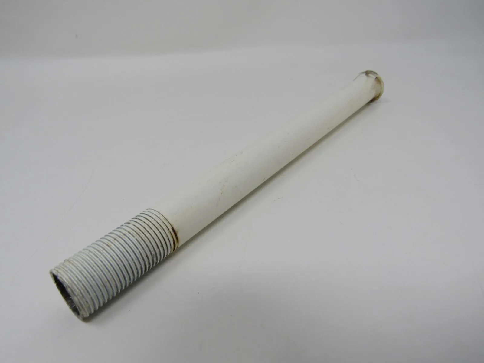 Commercial Threaded Pendant Light Rod 8-1/2-in White/Brown -- Used