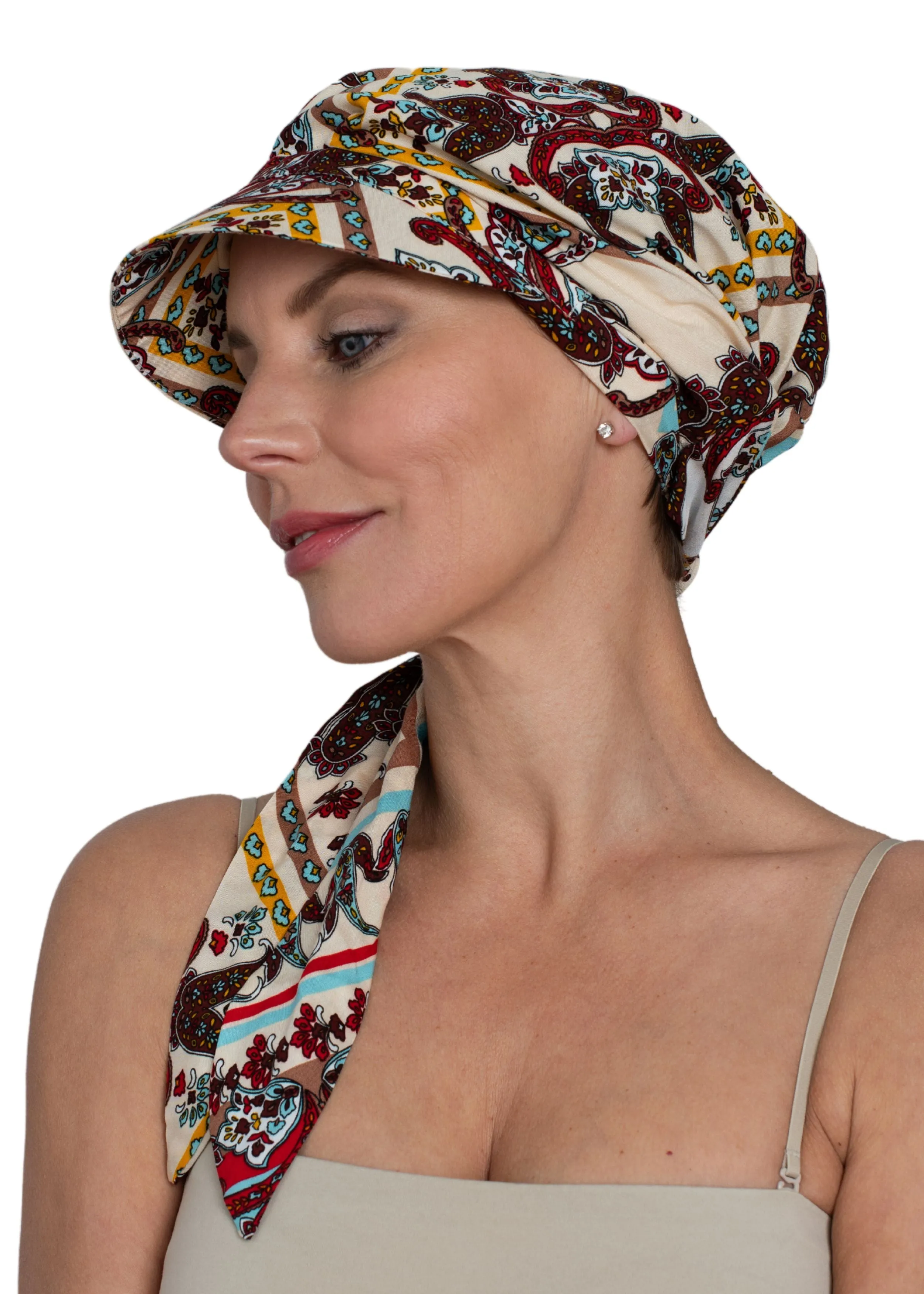 Cotton Scarf Summer Cap