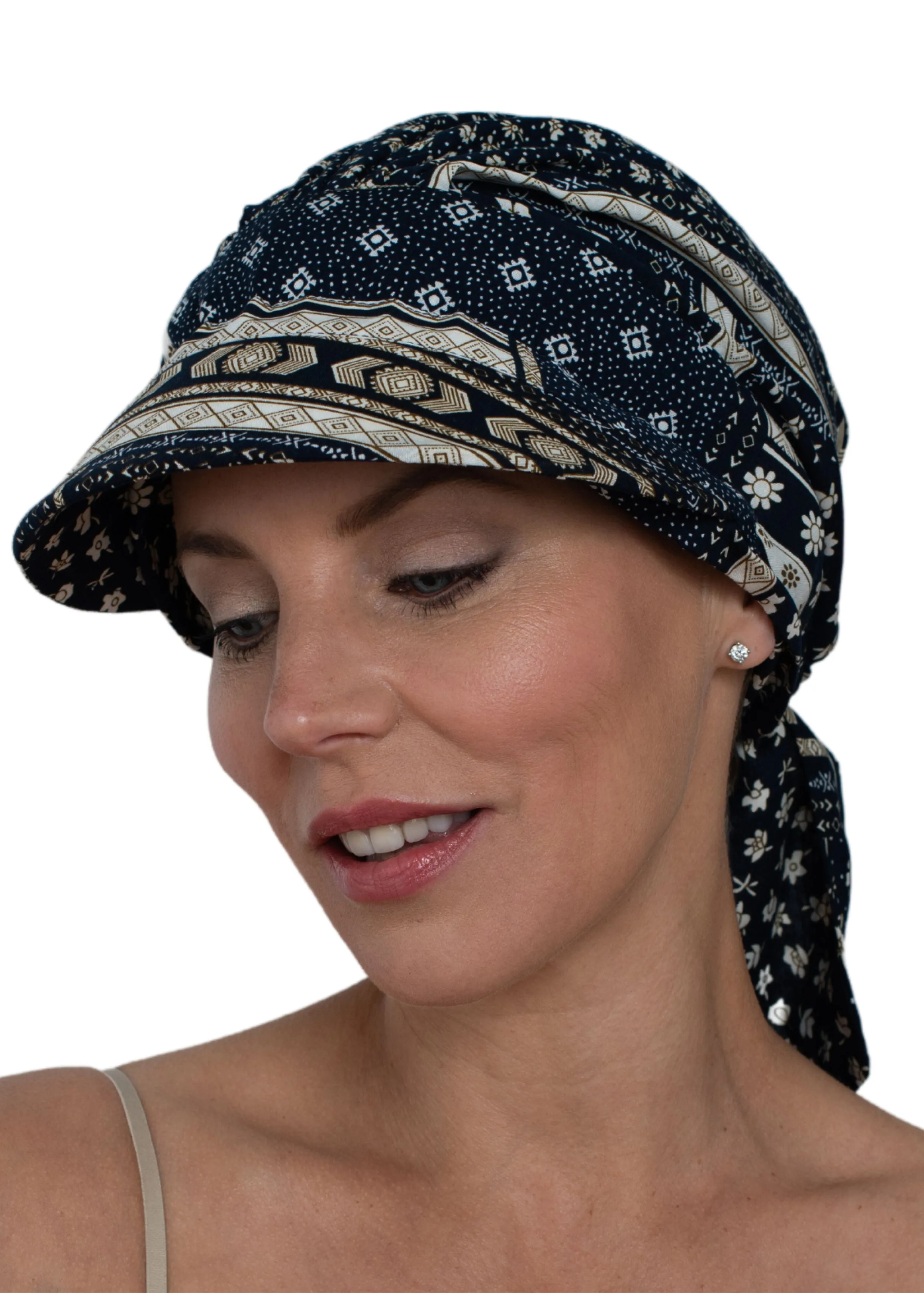 Cotton Scarf Summer Cap