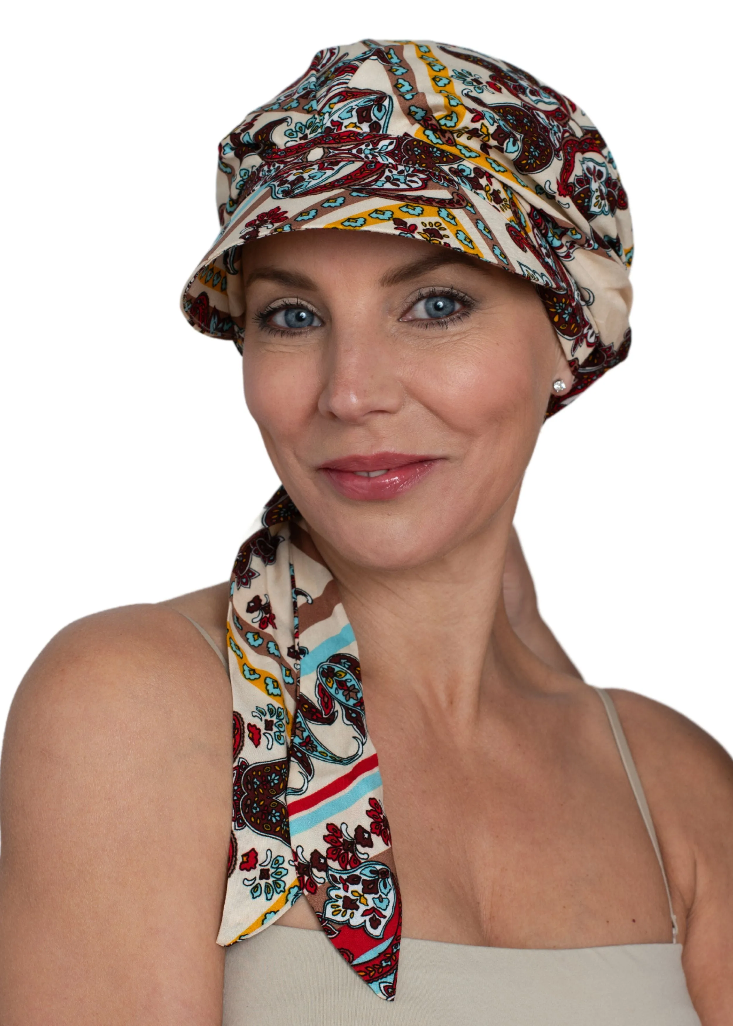 Cotton Scarf Summer Cap