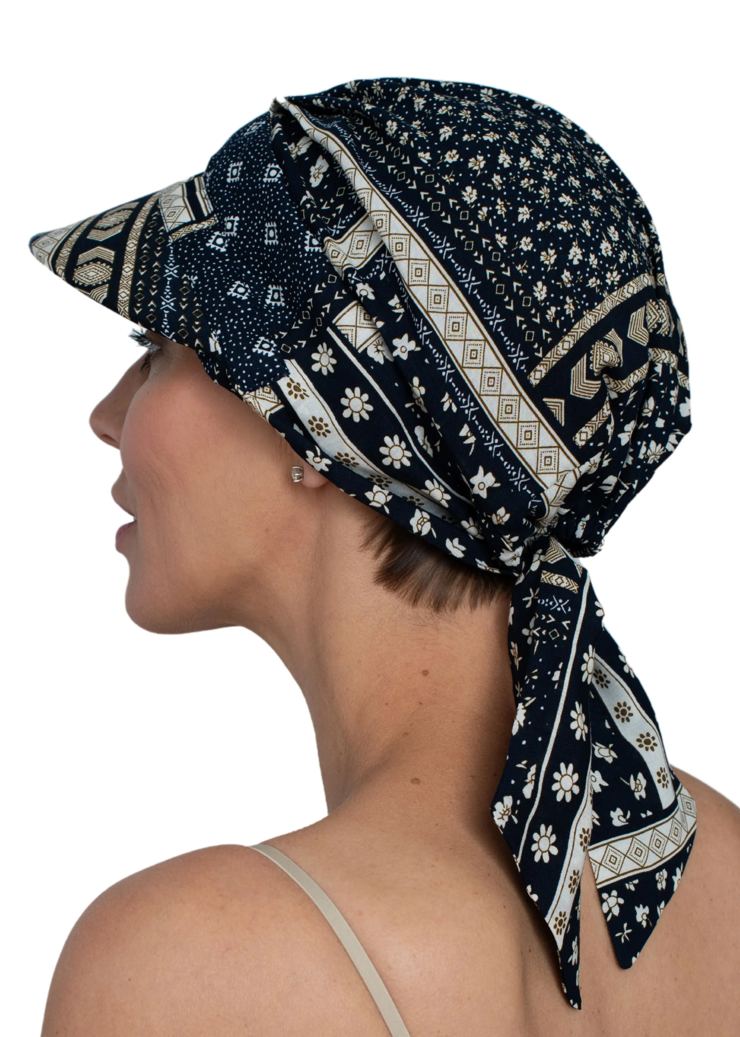 Cotton Scarf Summer Cap