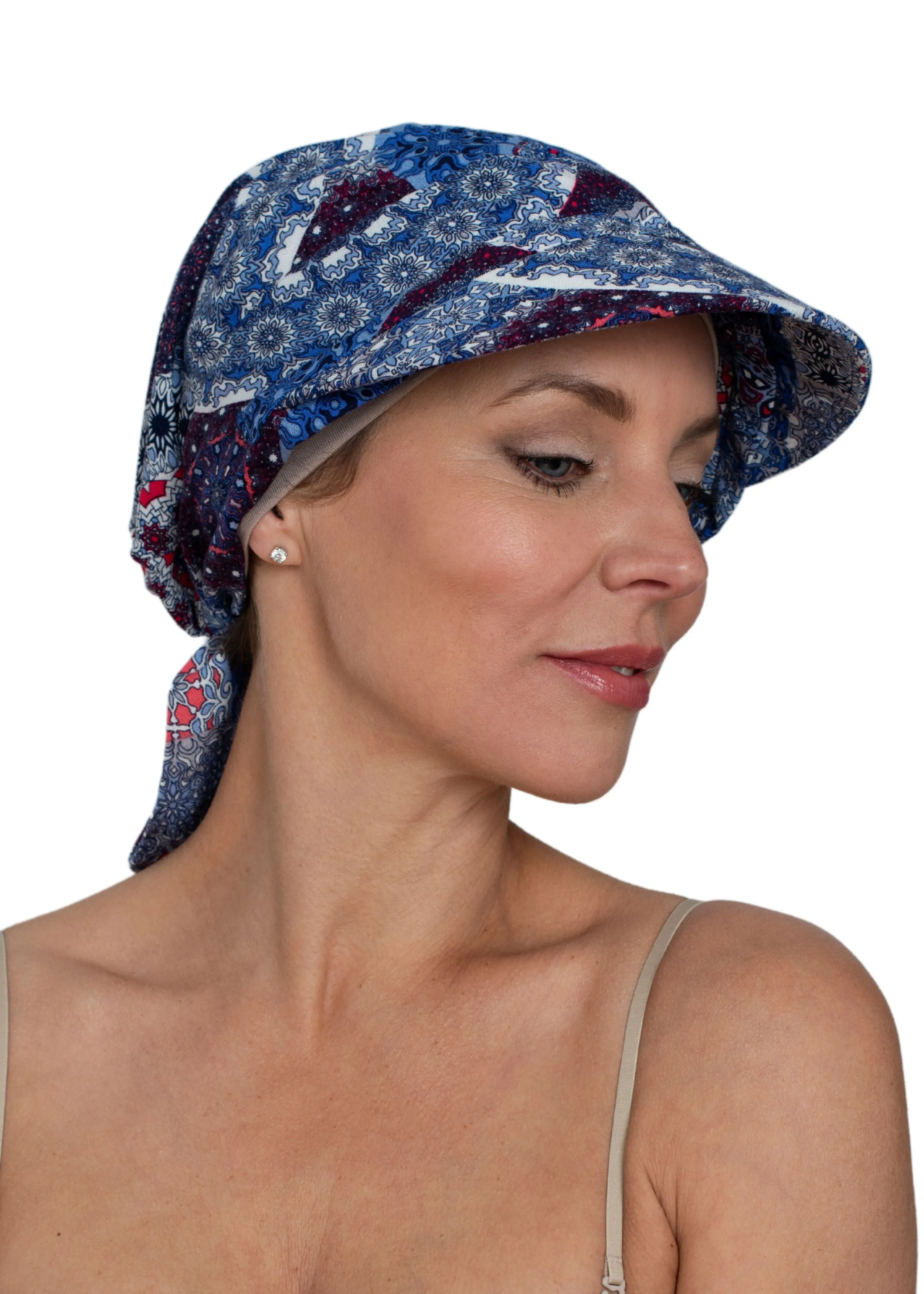 Cotton Scarf Summer Cap