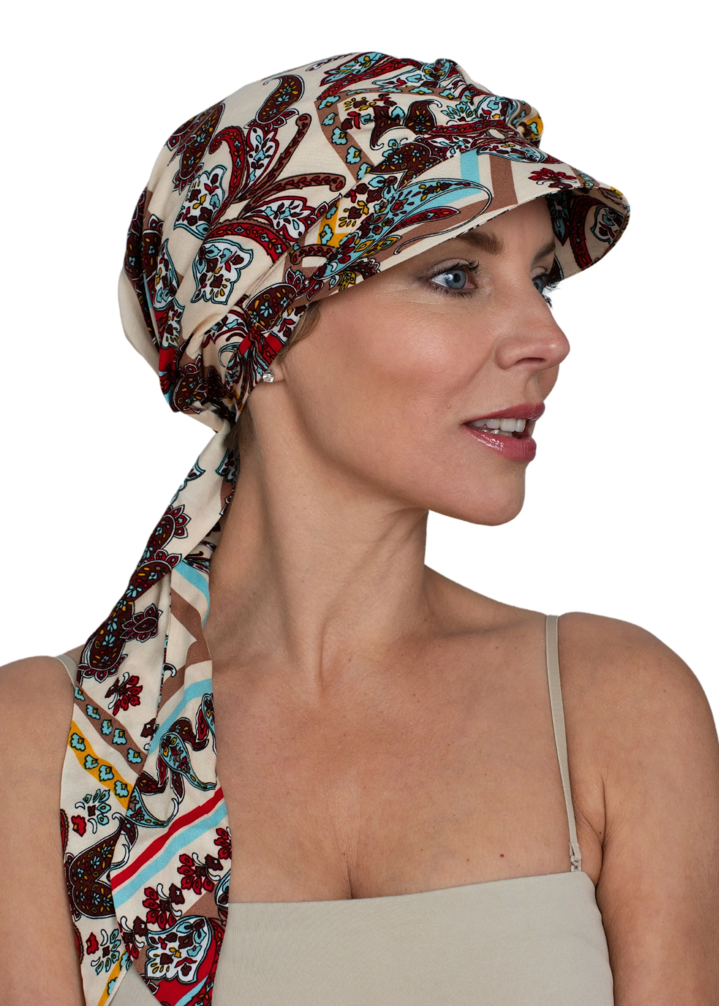 Cotton Scarf Summer Cap