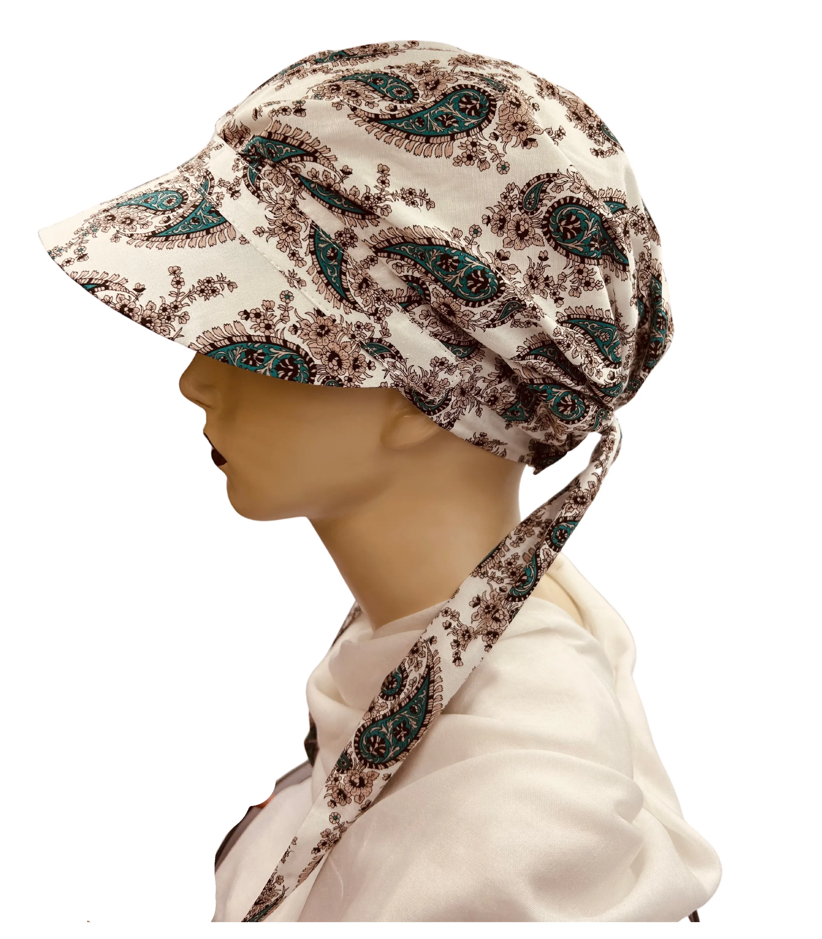 Cotton Scarf Summer Cap