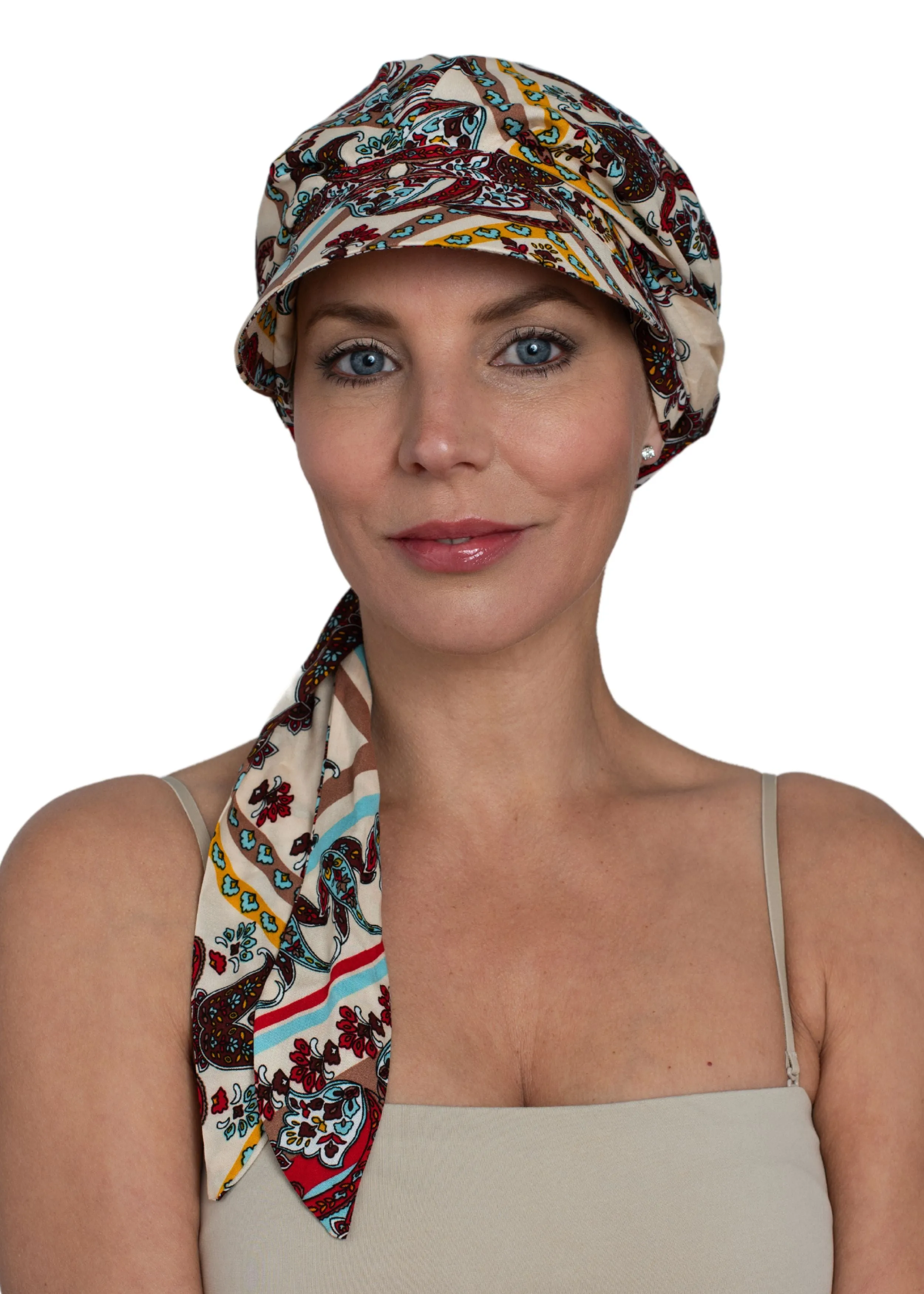 Cotton Scarf Summer Cap