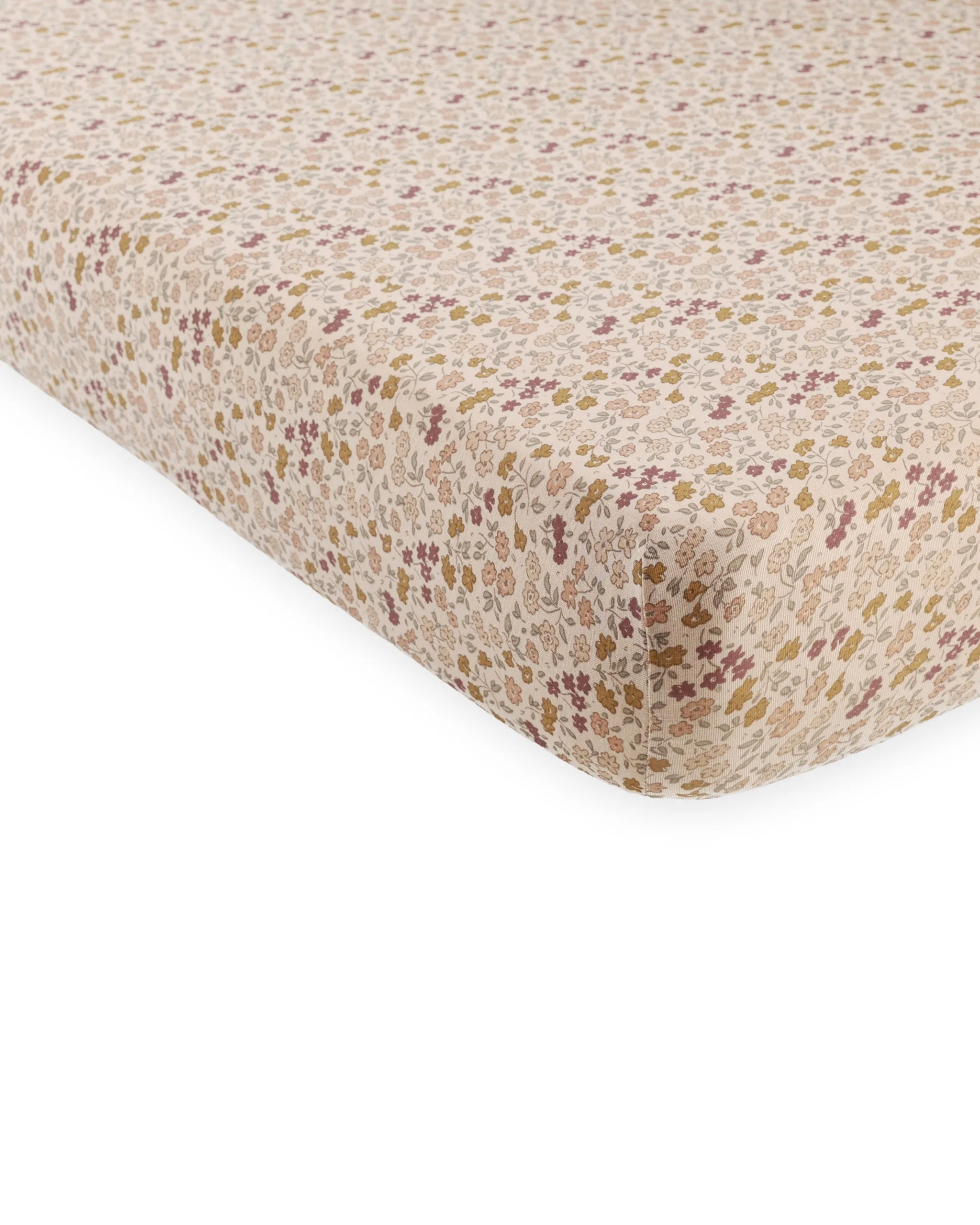 crib sheet regular size floral - shell