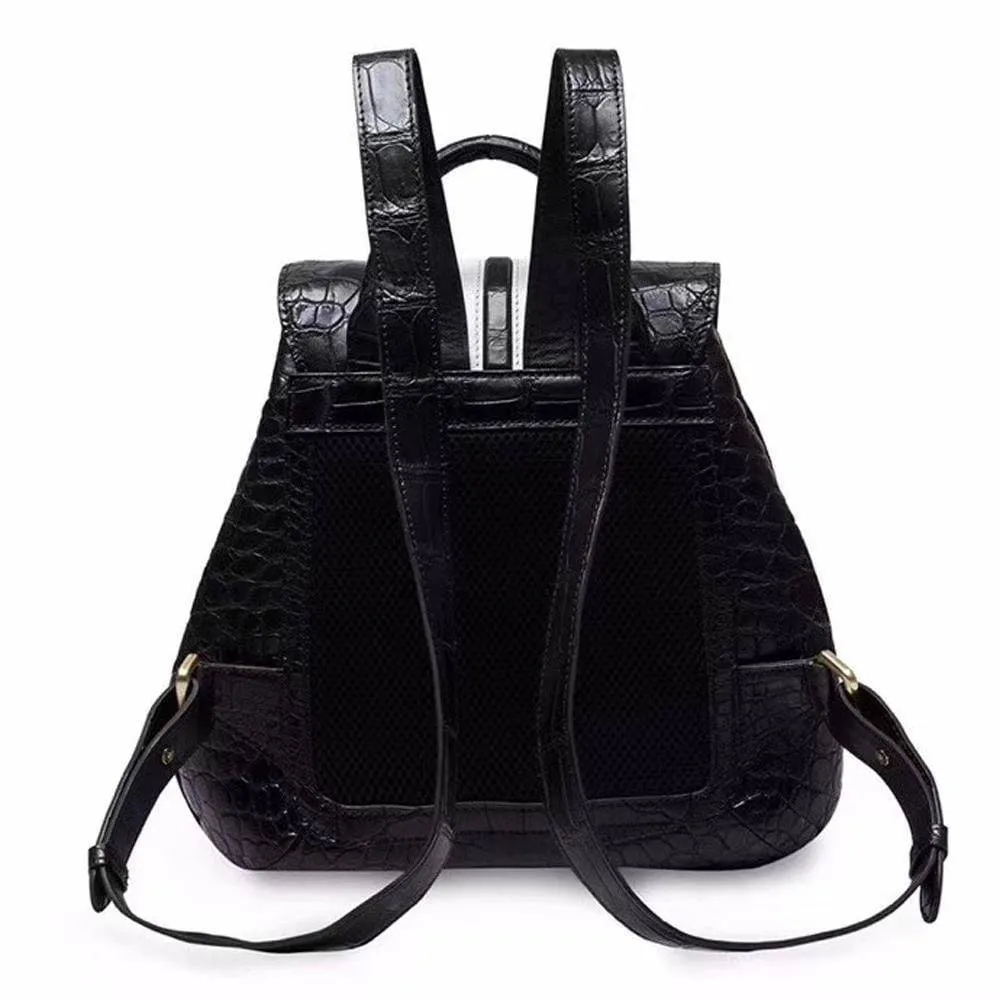 Crocodile  Belly Leather Women's Backpack