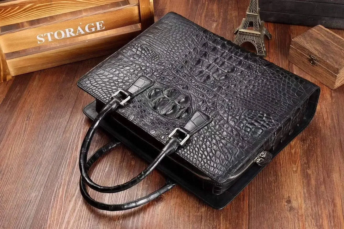 Crocodile Leather Briefcase