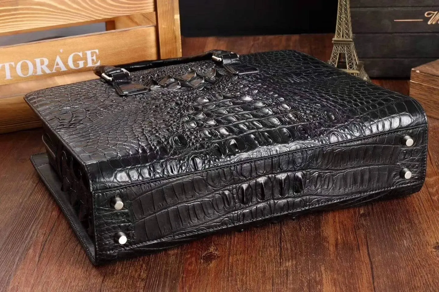 Crocodile Leather Briefcase