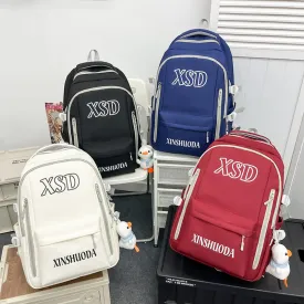 Cross-Border New Arrival Backpack Female Ins Style College Student Large Capacity High School Student Junior's Schoolbag Computer Backpack Male