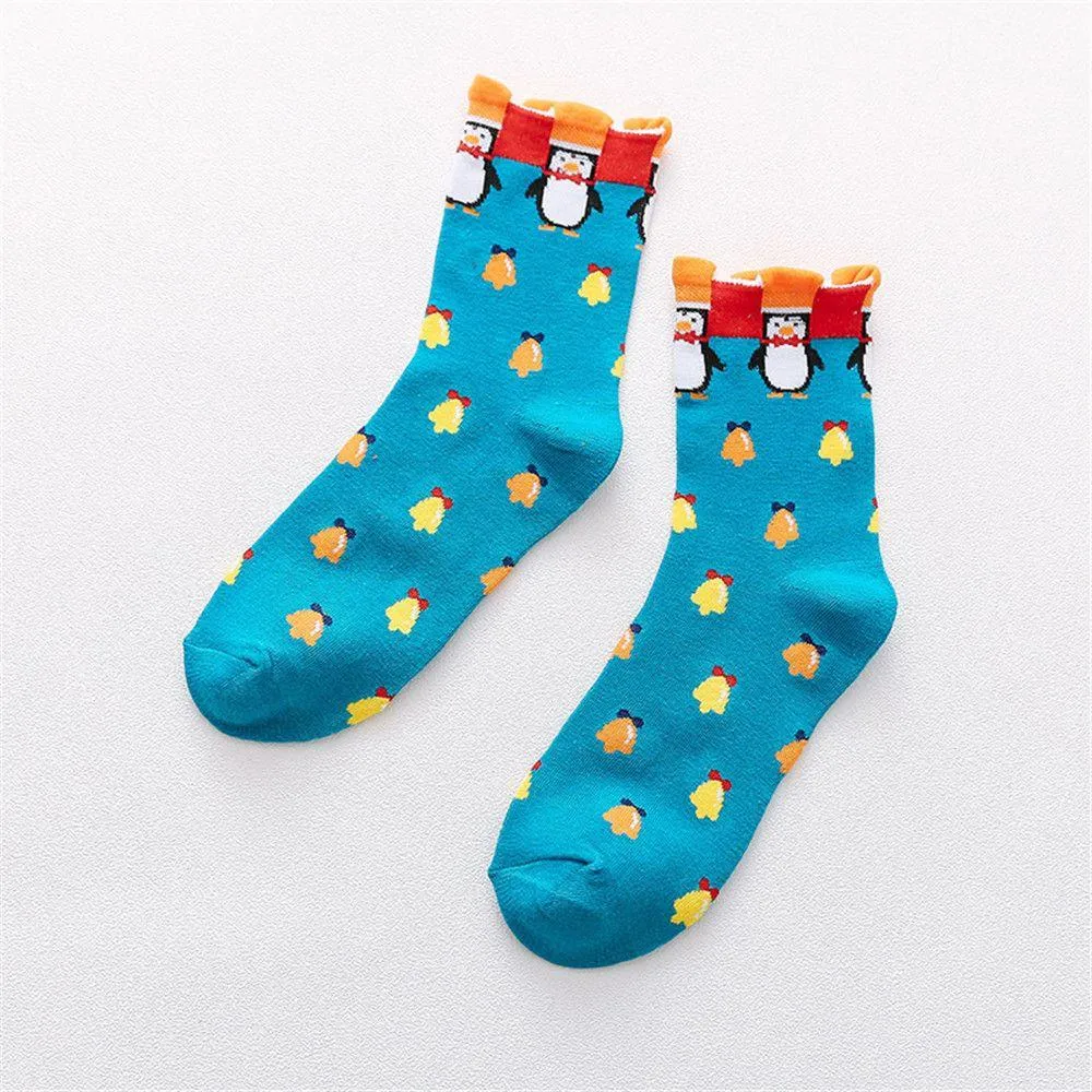 Cute Holiday Pattern Socks (Adult Medium - Women's Shoe Sizes 5-10)