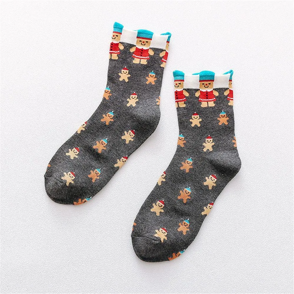 Cute Holiday Pattern Socks (Adult Medium - Women's Shoe Sizes 5-10)