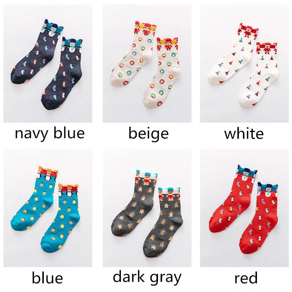 Cute Holiday Pattern Socks (Adult Medium - Women's Shoe Sizes 5-10)