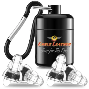 Eagle Leather Hi-Fidelity EarPlugs with Travel Case (2 Sets)