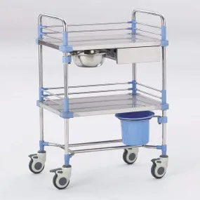 F17 Stainless Three Deck Emergency Trolley