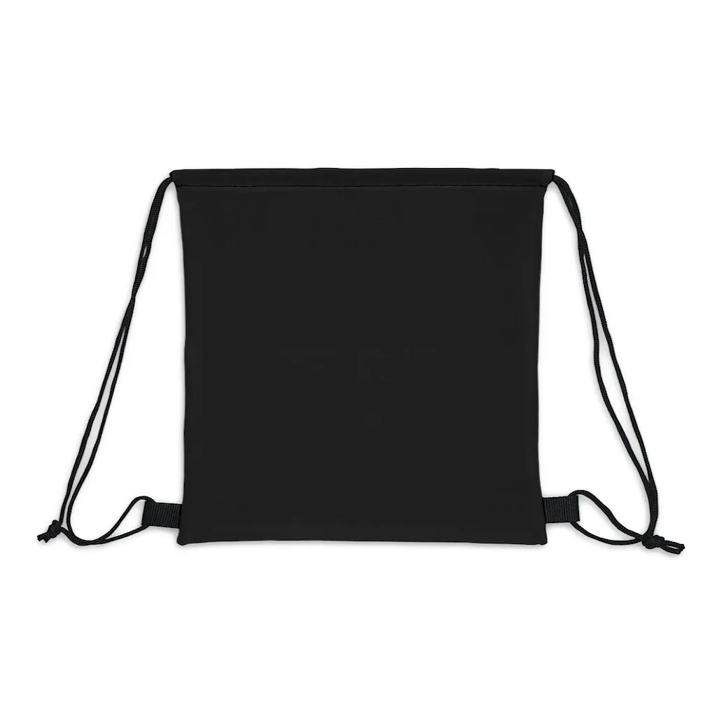 Fin Collection Black Outdoor Drawstring Bag