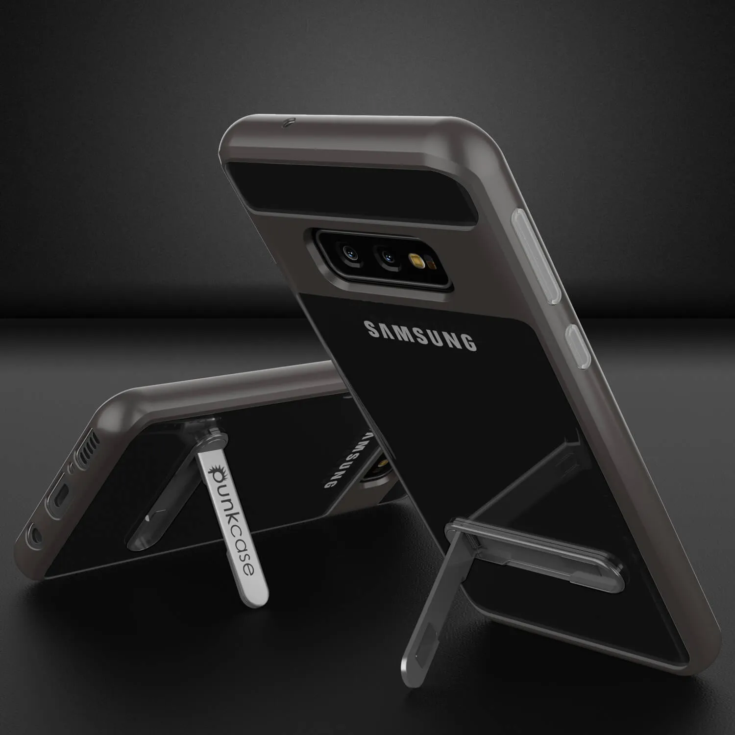 Galaxy S10e Case, PUNKcase [LUCID 3.0 Series] [Slim Fit] Armor Cover w/ Integrated Screen Protector [Grey]