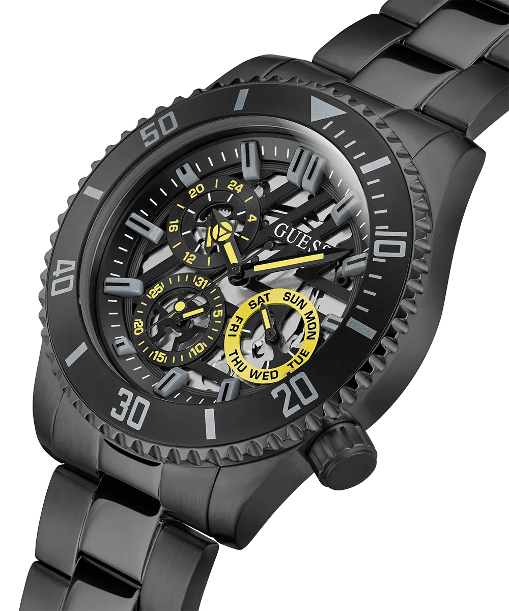 GUESS Mens Black Multi-function Watch